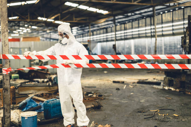 Professional Biohazard technician working in Asbury, NJ